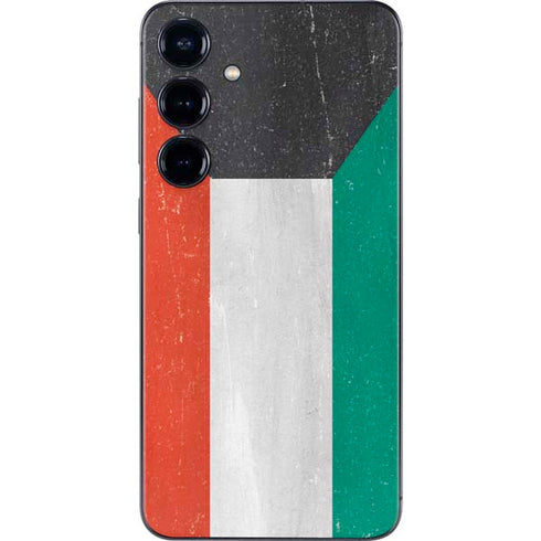 Kuwait Flag Distressed Galaxy S25 Skin
